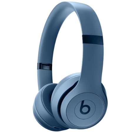 Beats Solo 4 - Wireless On-Ear Bluetooth Headphones, Up to 50-Hour Battery Life, Ultra-Lightweight Comfort, Powerful and Balanced Sound, Apple & Android Compatible - Slate Blue